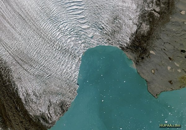 تصویر پهنه گسترده یخی از فضا 