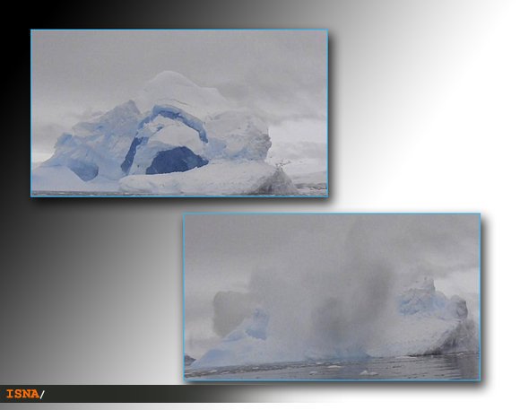 تصویری نادر از لحظه انفجار یک یخچال قطبی