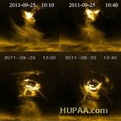 گردباد عظیم خورشیدی به تصویر کشیده شد