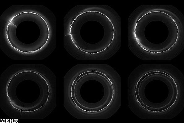 تصاویری از حرکت درخشان اجسام اسرارآمیز به داخل حلقه‌های زحل ! 1